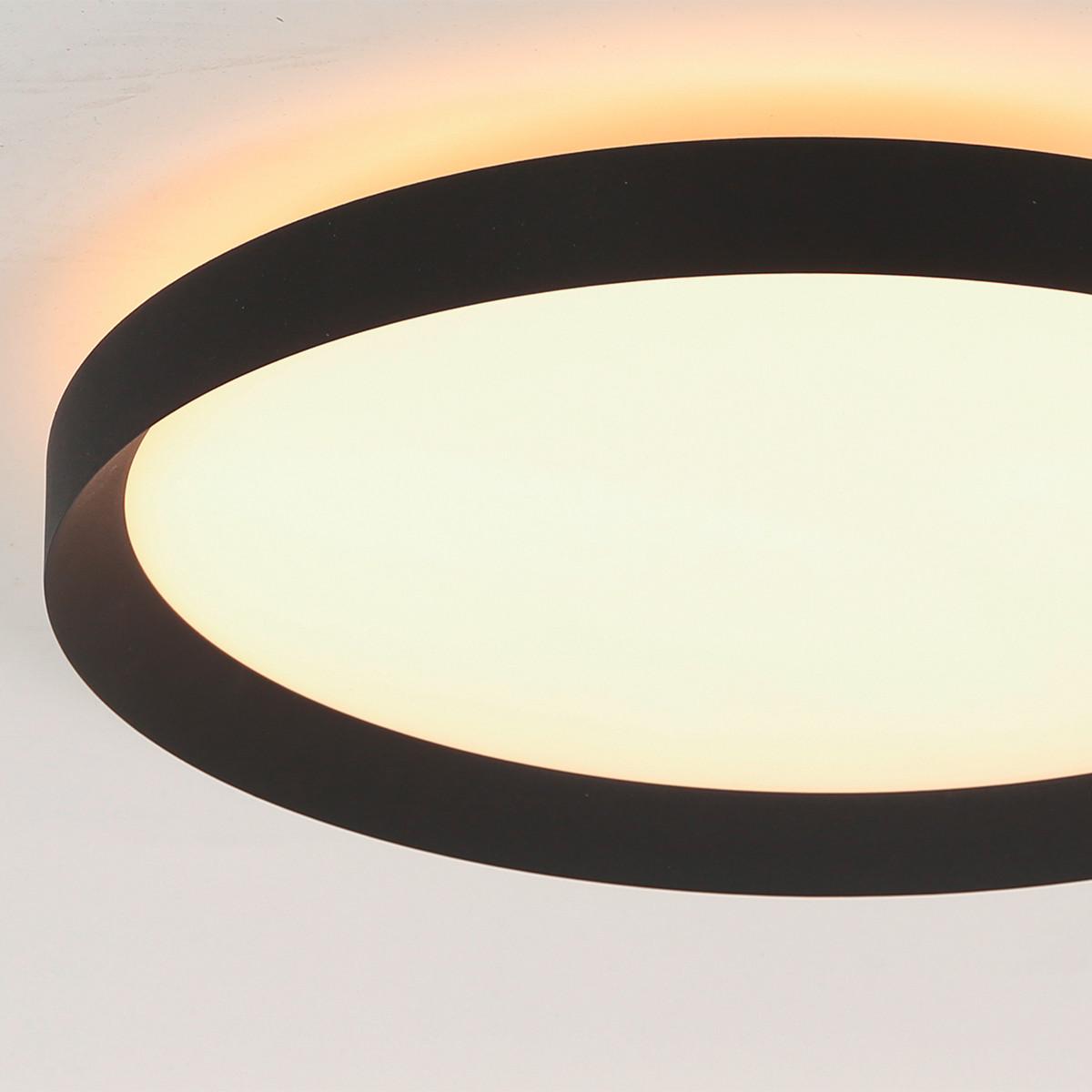 LAMPA SUFITOWA LED 3685ZW RINGLEDE - czarny, Konventionell, tworzywo sztuczne/metal (40/7cm)