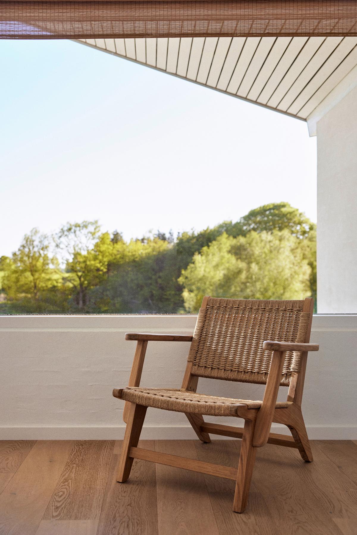 Loungesessel Eya Teak Indoor - Hellbraun/Teakfarben, Natur, Holz/Papier (68/71/72cm) - Gardenson