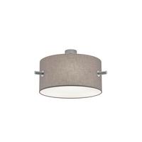 Deckeneleuchte Camden Grau/Nickel max. 60 Watt - Grau/Nickelfarben, Basics, Textil/Metall (65,0/35,0cm) - Trio Leuchten