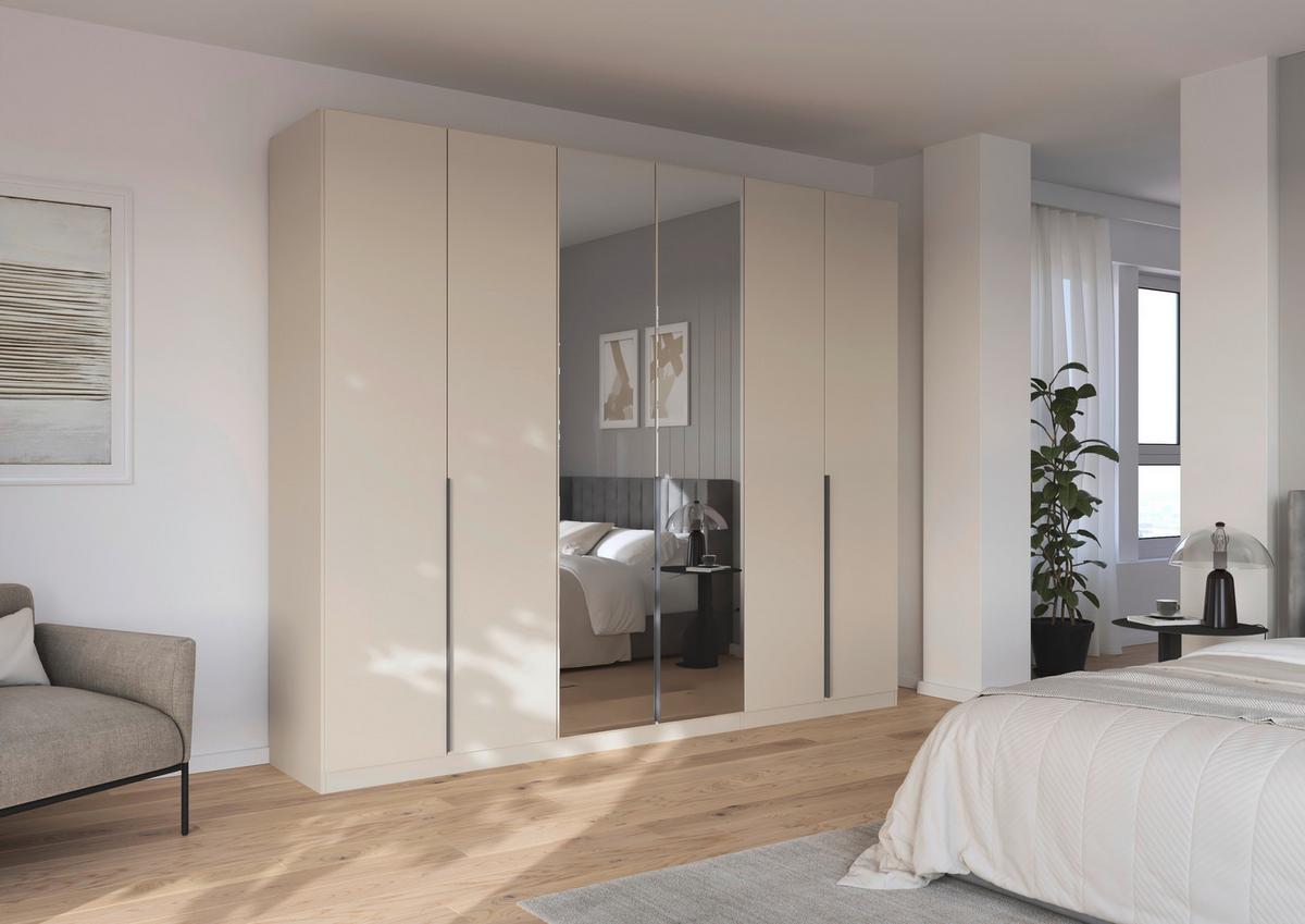 DULAP USI ROTATIVE ALABAMA - argintiu/șampanie, Modern, material pe bază de lemn (271/229/54cm) - Modern Living