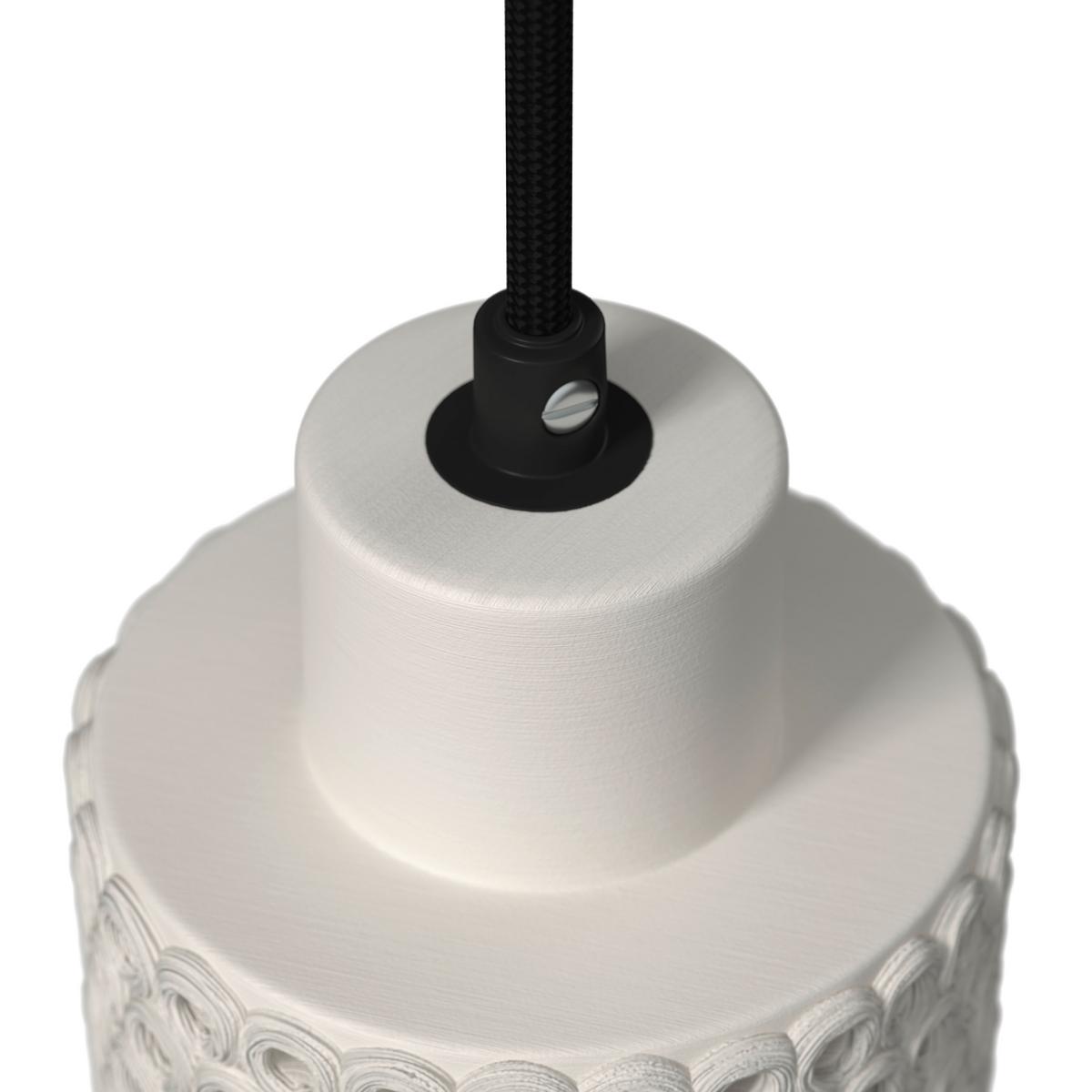Hängeleuchte Lace Weiß max. 40 Watt - Weiß, MODERN, Keramik (12/167cm) - Bessagi Home