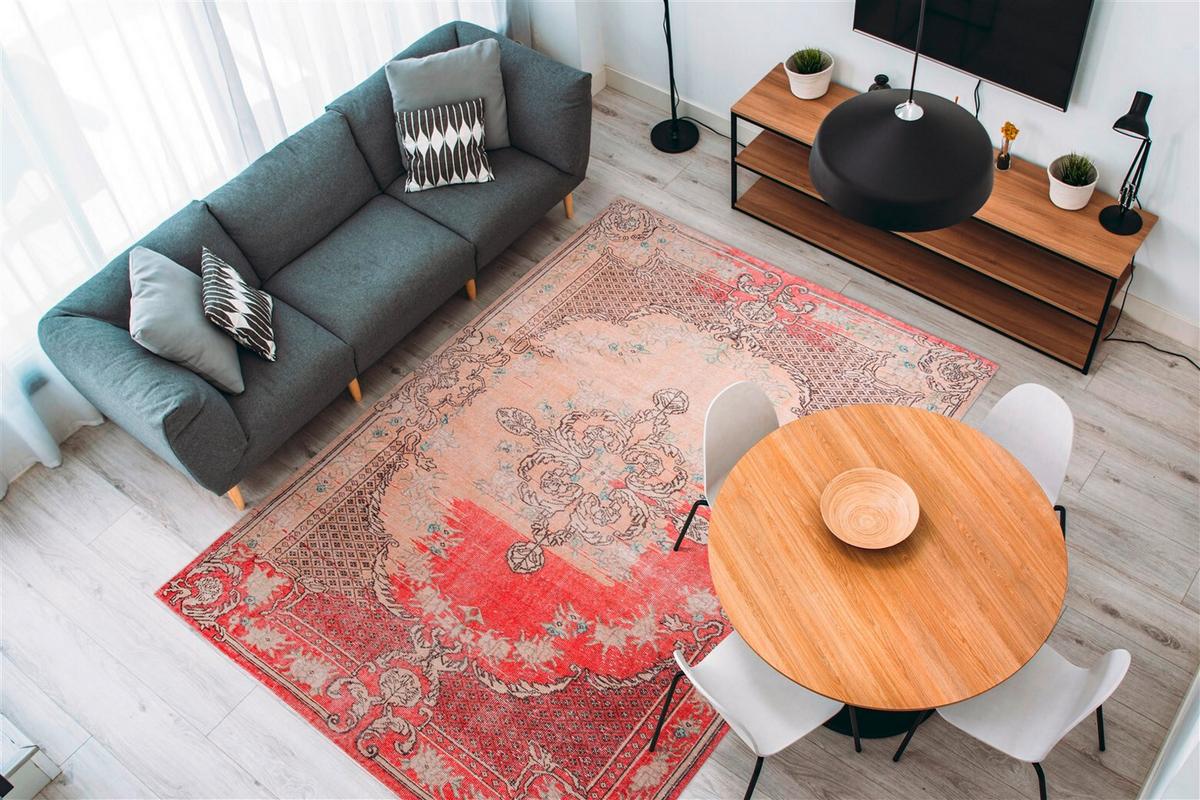 FLACHWEBETEPPICH VINTAGE 8405 ROT - Rot, Konventionell, Textil (200/290cm) - Kayoom