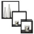 Wandboard in Schwarz - Schwarz, MODERN, Holzwerkstoff (34/29/23/34/29/23/11/15/19cm) - Mömax modern living