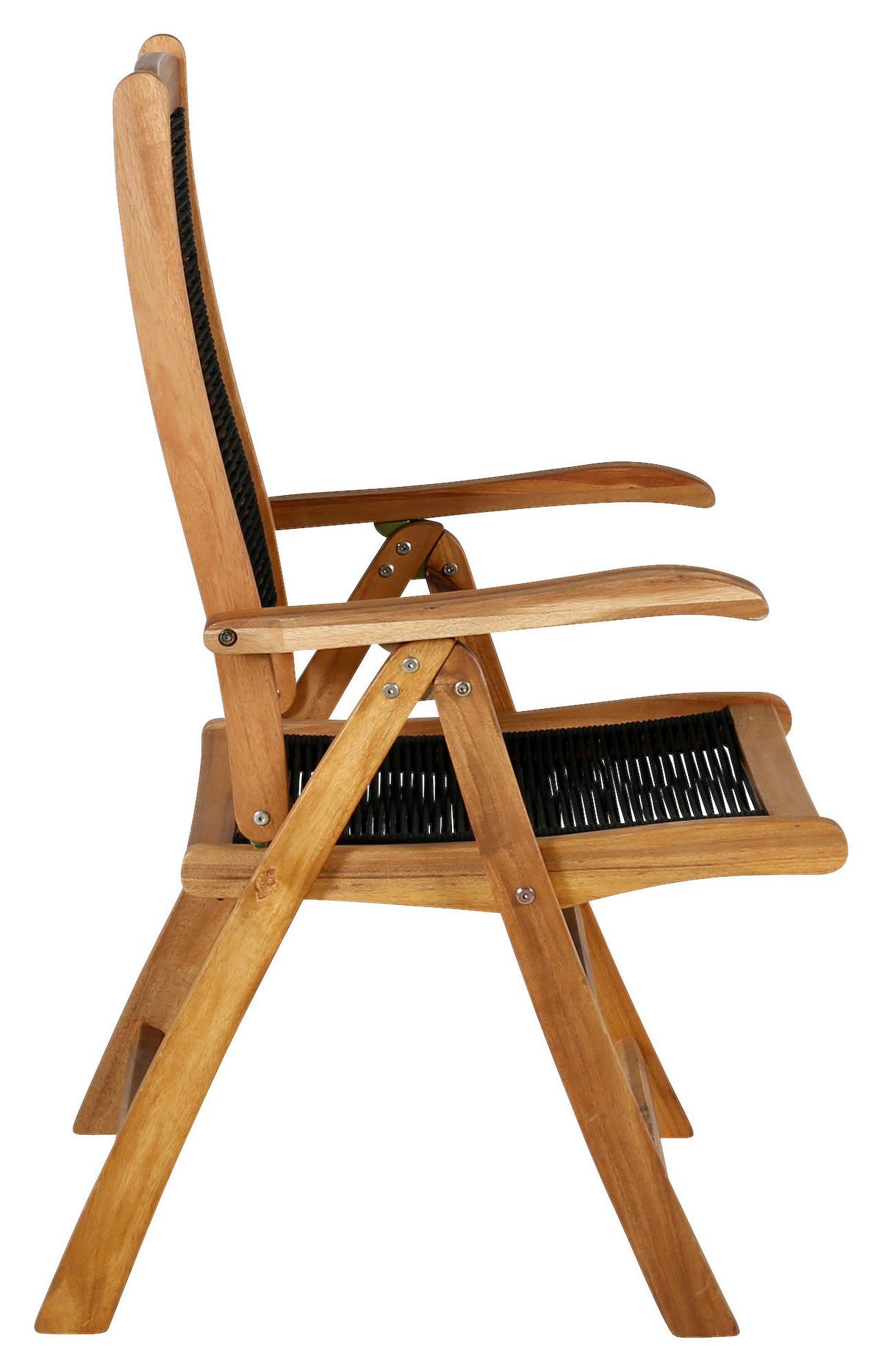 Gartenstuhl 2er-Set Peter ca. 57x104x68 cm Akazie massiv - KONVENTIONELL, Holz (57/104/68cm) - Gardenson
