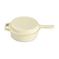 Set Posod Grill, Krem Barva - krem barve, Basics, kovina (26,5cm) - Echtwerk