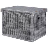 Box mit Deckel Jimmy in Grau - Grau, Karton (44,3/33,5/32,5cm) - Mömax