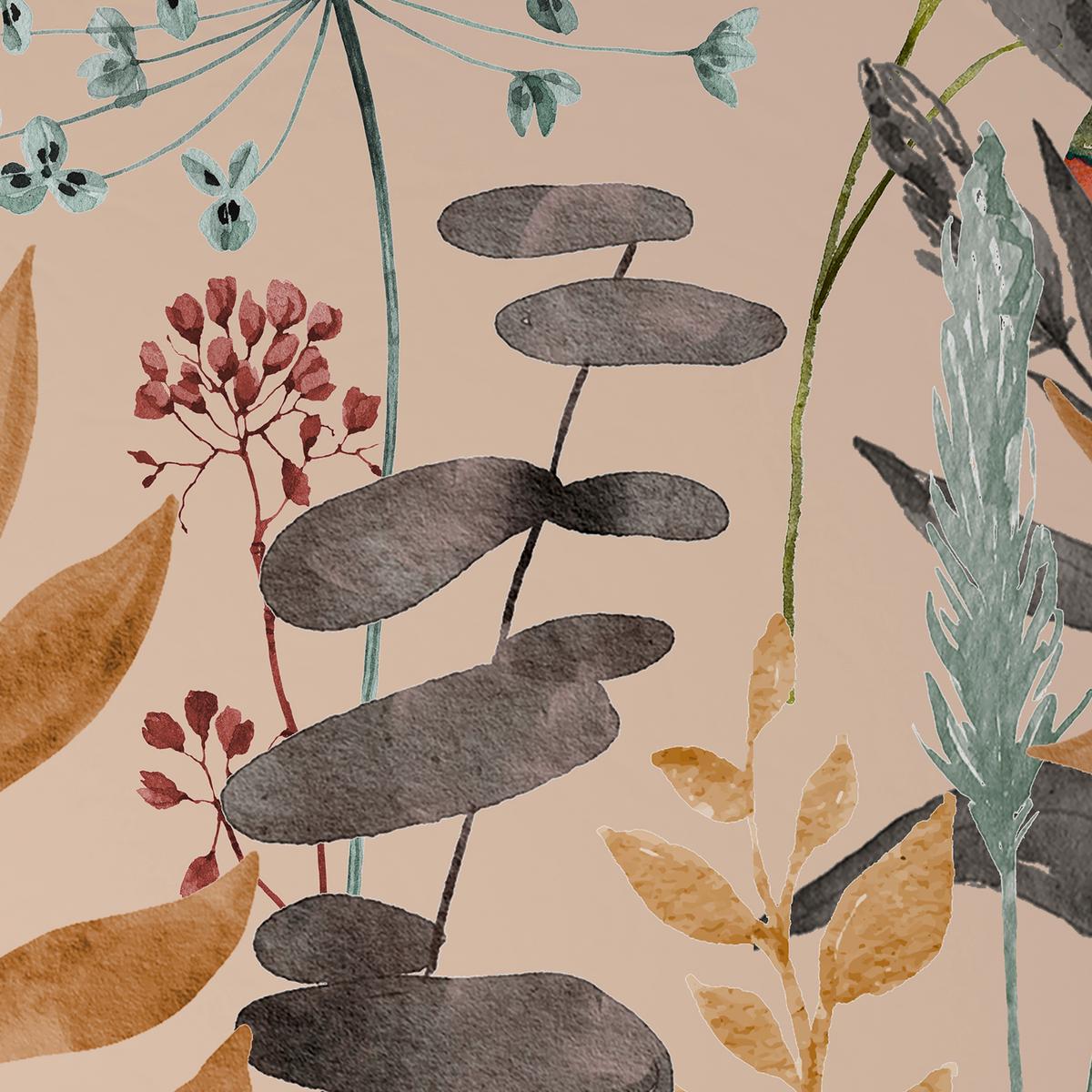 Lenjerie de pat Leavi, cca. 140x200/50x70 cm - bej, Modern, textil (140/200cm) - Mömax