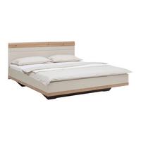 Bett Ellmau Champagner/Eiche ca. 180x200cm - Champagner/Eiche Artisan, KONVENTIONELL, Holzwerkstoff (180/200cm) - Premium Living