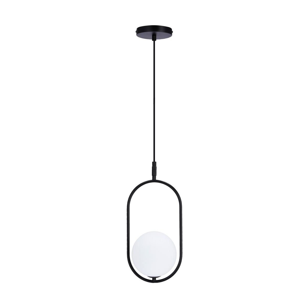 Viseća Svjetiljka Cordel - bijela/crna, Design, metal (18.5/15/120cm)