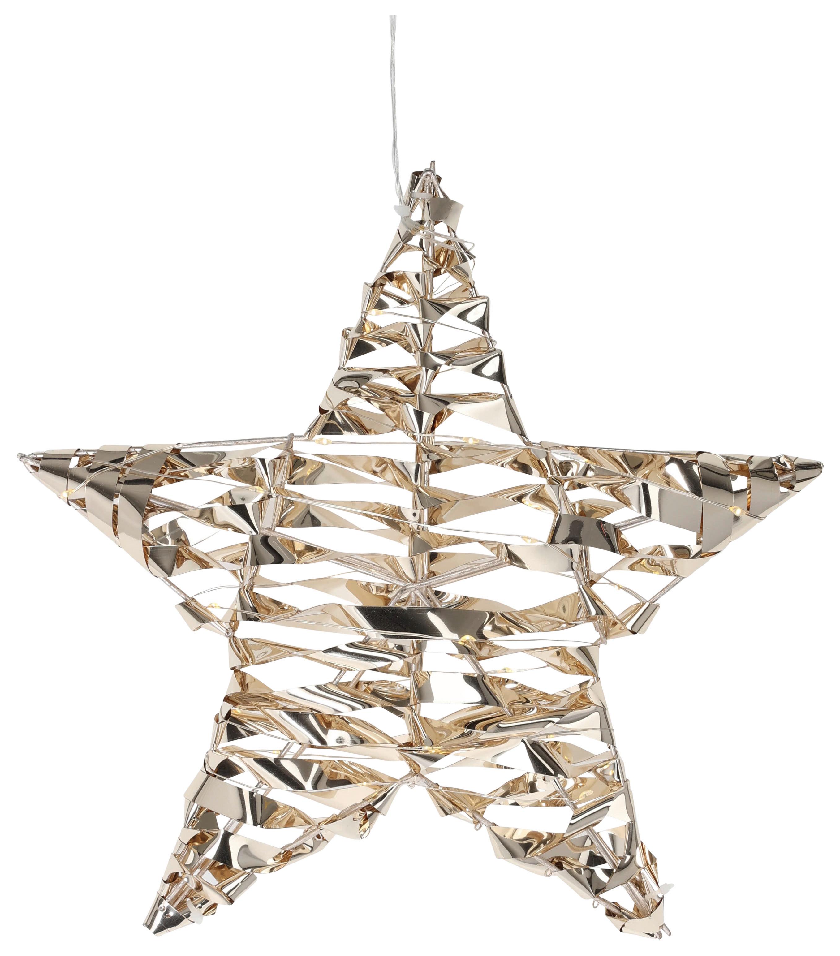 LED-Weihnachtsfigur Yven Goldfarben - Goldfarben, KONVENTIONELL, Metall (30/8/30cm)