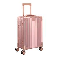 Reisekoffer Dubai Roségold ca. 36l - Roségold, KONVENTIONELL, Metall (56/36/22cm) - Mömax