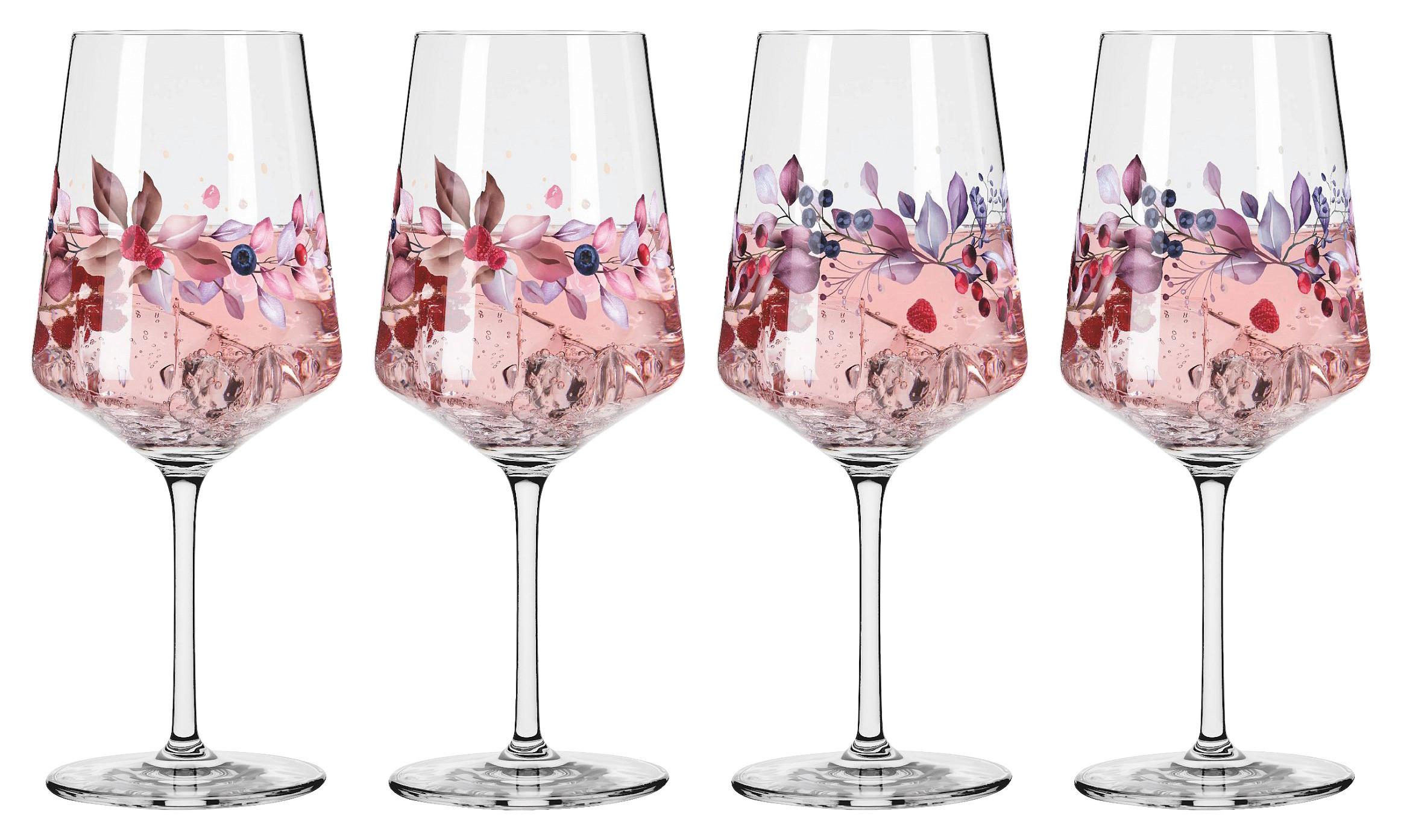 KIELISZEK DO SZPRYCERA 6191018 - różowy/biały, Trend, szkło (9,3/22,5/9,3cm) - Ritzenhoff