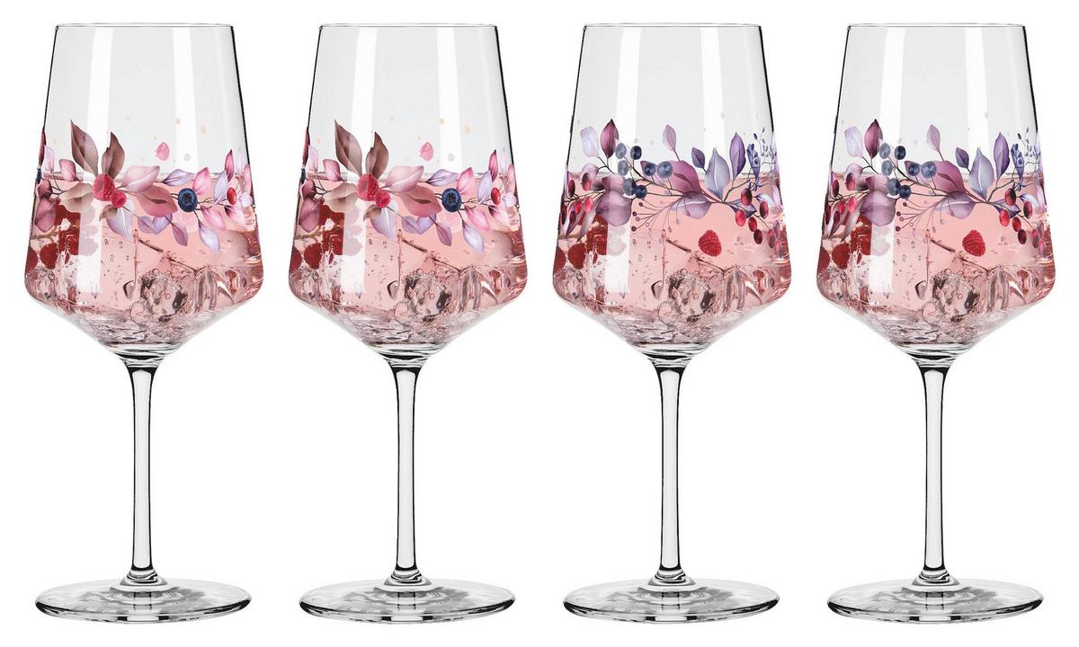 KIELISZEK DO SZPRYCERA 6191018 - różowy/biały, Trend, szkło (9,3/22,5/9,3cm) - Ritzenhoff