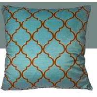 Díszpárna Chrysafenu - barna/türkiz, Design, textil (45/45cm)
