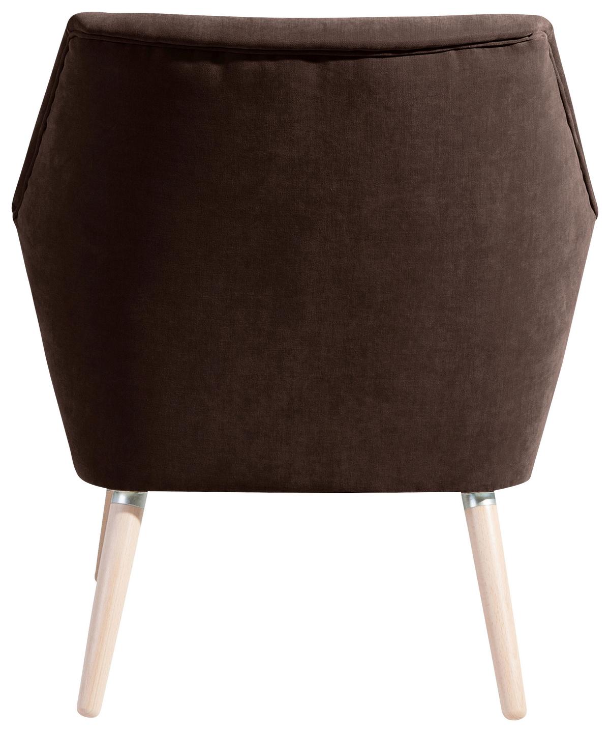 SESSEL ALEGRO - Buchefarben/Braun, Design, Holz/Textil (67/81/71cm) - Max Winzer