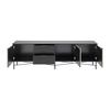 TV-BÄNK MADRID -EXKLUSIV- - svart/naturfärgad, Modern, metall/trämaterial (195/60/40cm) - Mömax