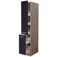 Apothekerschrank Anthrazit/Eiche - Edelstahlfarben/Eichefarben, MODERN, Holzwerkstoff/Metall (30/200/57cm) - FlexWell.ai Apothekerschrank Anthrazit/Eiche - Edelstahlfarben/Eichefarben, MODERN, Holzwerkstoff/Metall (30/200/57cm) - FlexWell.ai