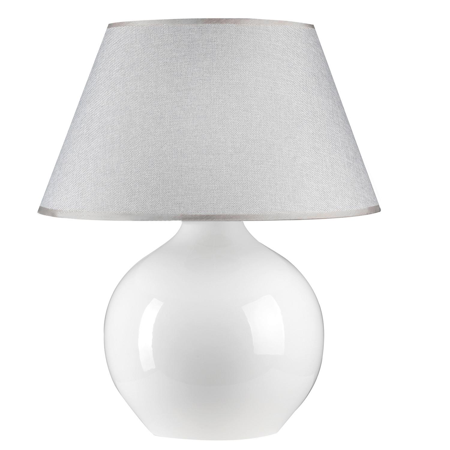 Asztali Lámpa 223/gbg - fehér, Konventionell, textil/kerámia (40/52cm)