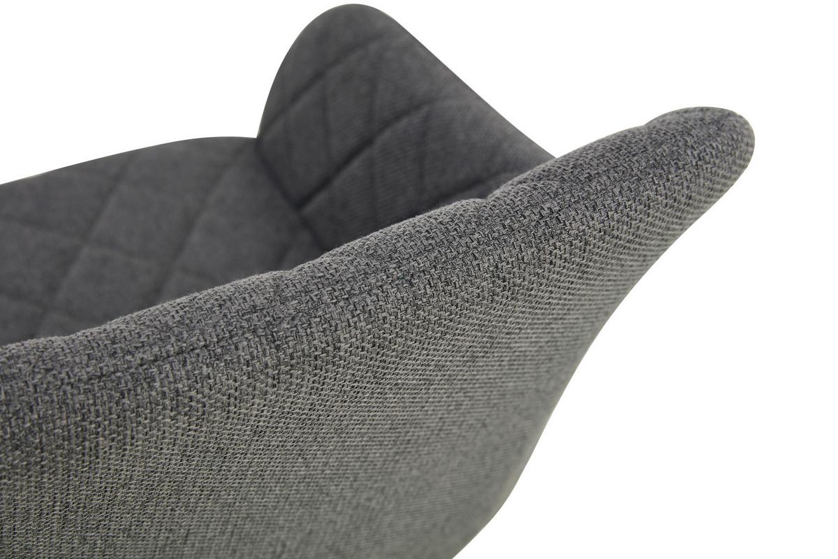 Set Stolov Lea, Antracit, 2 Kos - črna/antracit, Moderno, kovina/tekstil (56/83/60cm) - MID.YOU