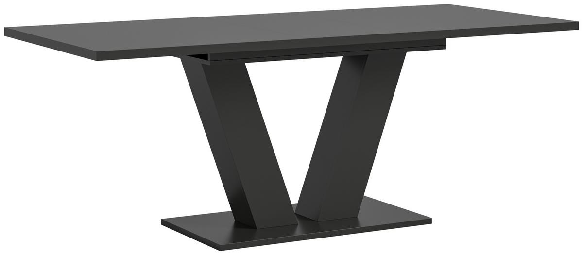 Raztegljiva Miza Marlon V 150 Az, Temno Siva - siva, Trend, leseni material (150-190/90/75cm)
