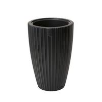 Okrasni Lonček Mira 30 - črna, Konvencionalno, umetna masa (29,0/48,0cm) - Mömax