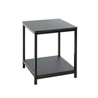 STOLIK BOCZNY LUGANO - czarny, Design, materiał drewnopochodny/metal (40/40/50cm)