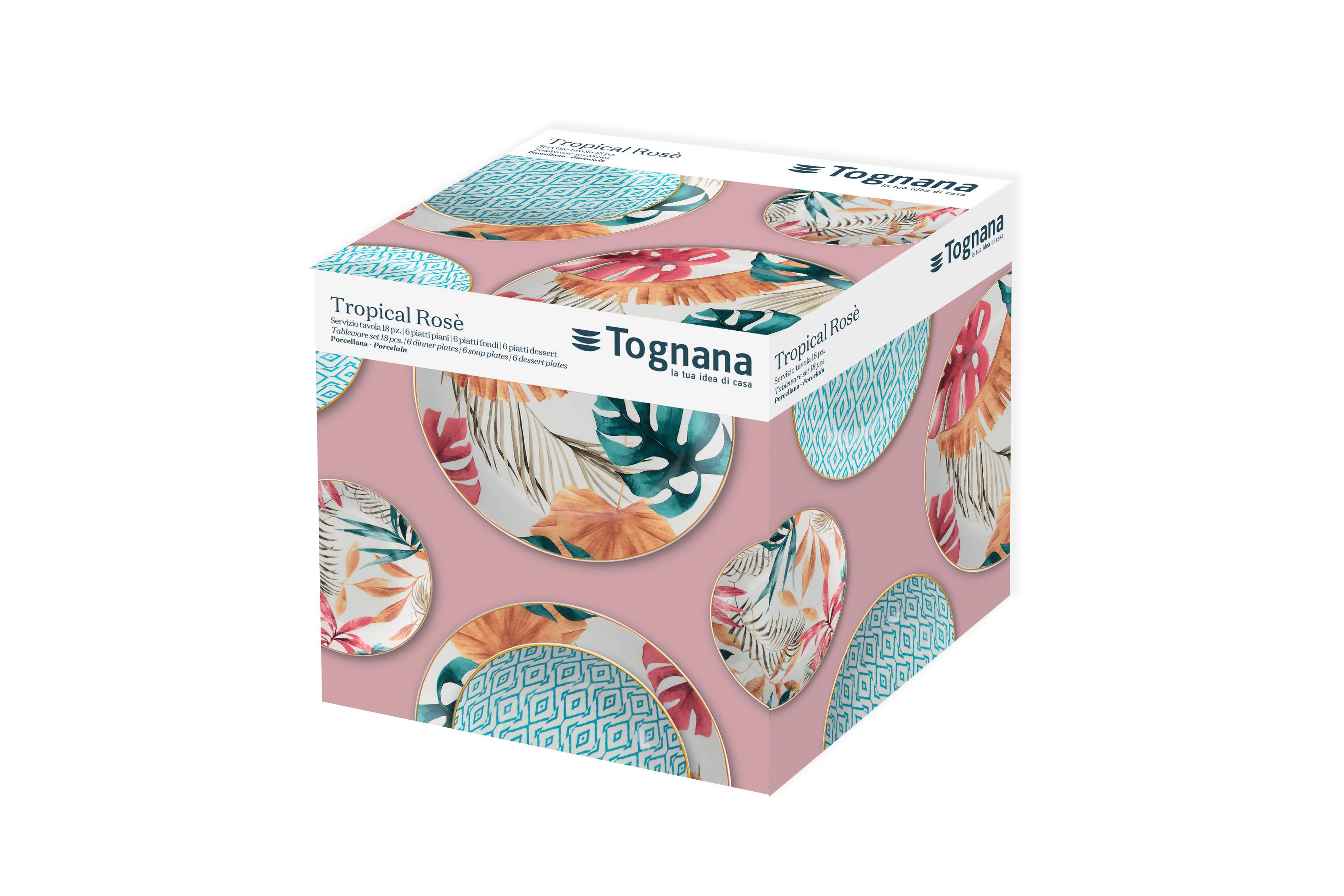 Étkészlet Tropical Rosé - színes, kerámia - Tognana