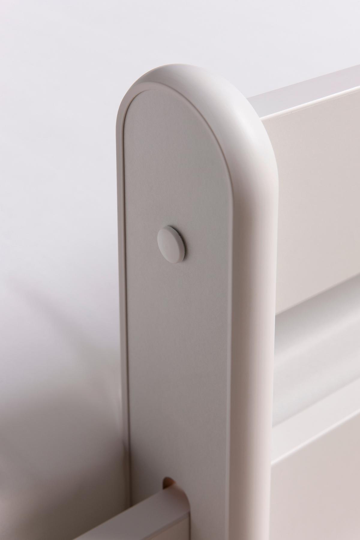 Otroška Postelja Babydreams, Bela, 80x160cm - bela/barve breze, Moderno, tekstil/leseni material (80/160cm) - MID.YOU