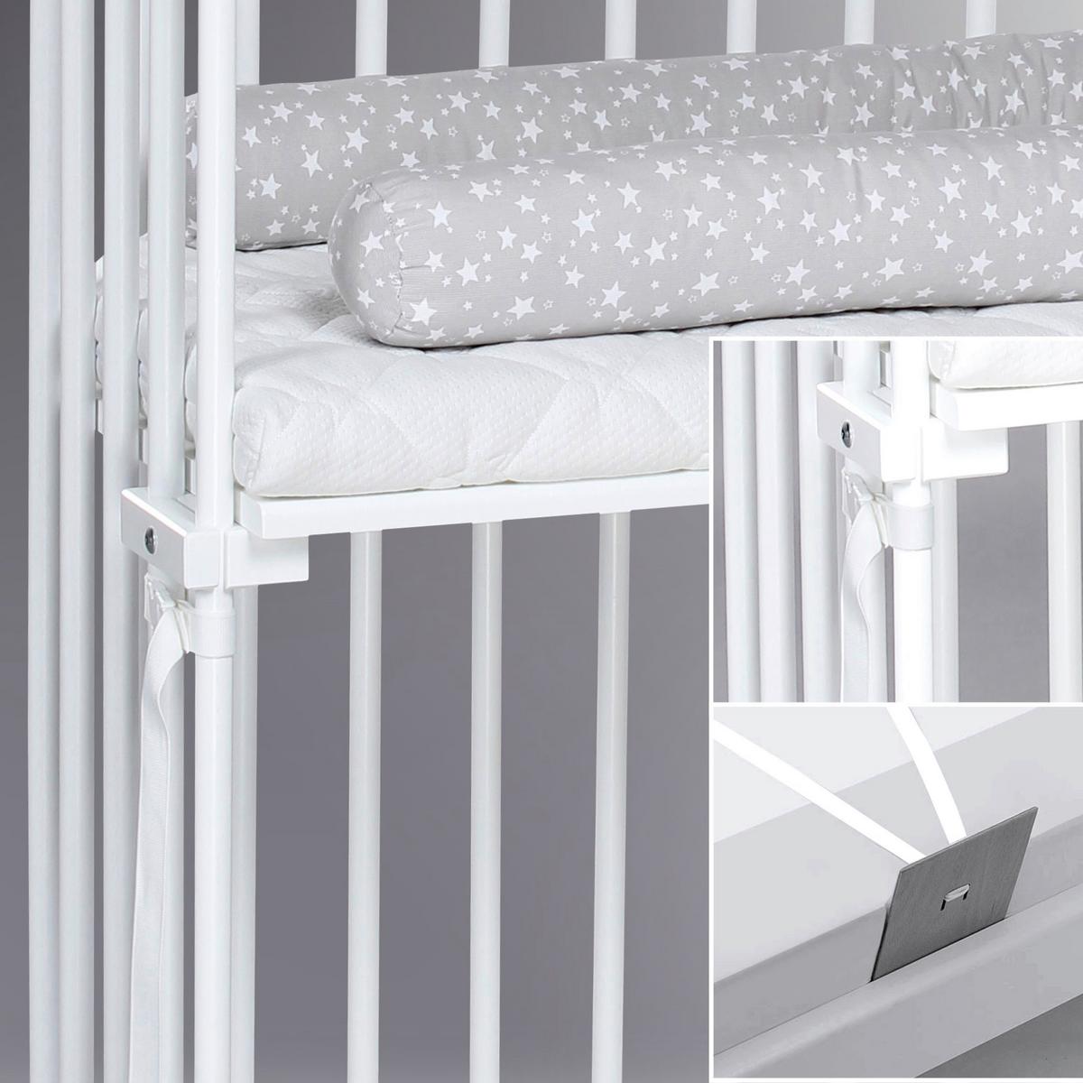 ŁÓŻKO DOSTAWNE 166102 BABYBAY BOXSPRING - biały, Basics, drewno (94/54/96,5cm) - Babybay