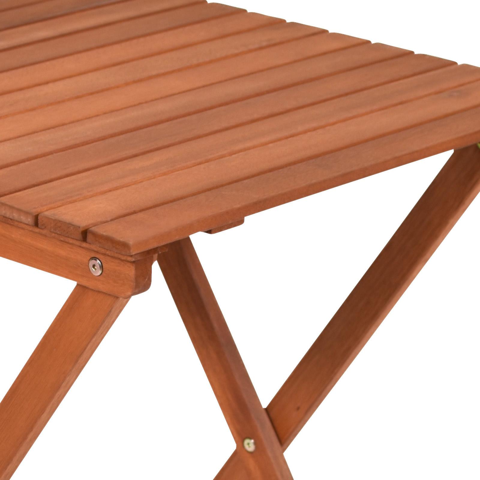 Freital Klapptisch 90x60 Cm Aus Eukalyptus – Wasserfest, Praktisch Für Garten & Balkon