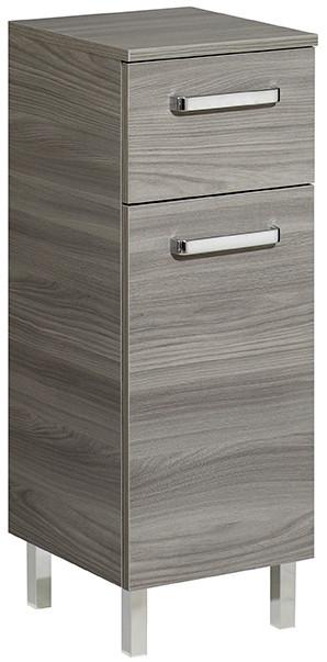 Unterschrank "Soltau" , grau - Chromfarben/Grau, KONVENTIONELL, Holzwerkstoff/Kunststoff (30/81/33cm) - MID.YOU