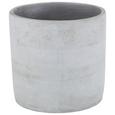 Übertopf Felix in Grau - Grau, Stein (16,5/16,5cm)