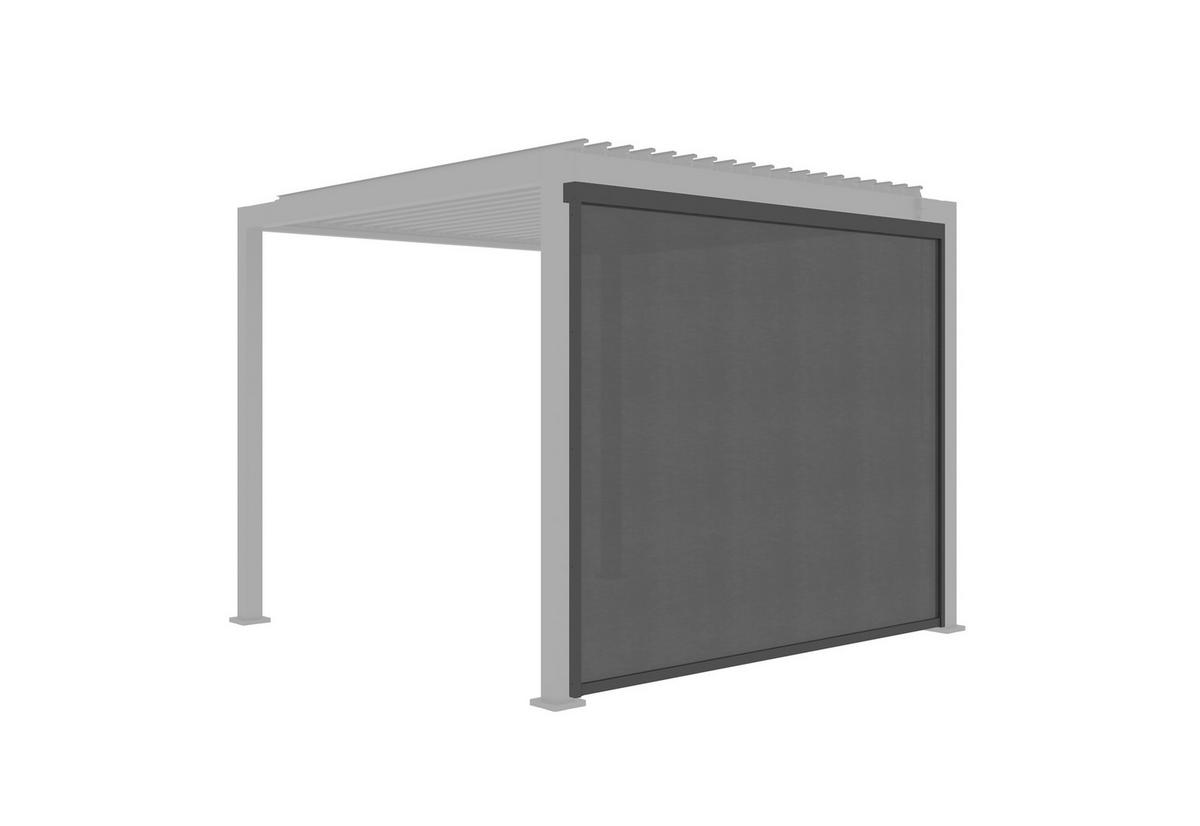 Pergola-Rollo Anthrazit - Anthrazit, Basics, Textil (278/231,5/8,5cm) - Gardenson
