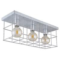 Deckenleuchte 15530Z-3D in Zinkfarben - Zinkfarben, Design, Metall (60/20/25,8cm) - Globo