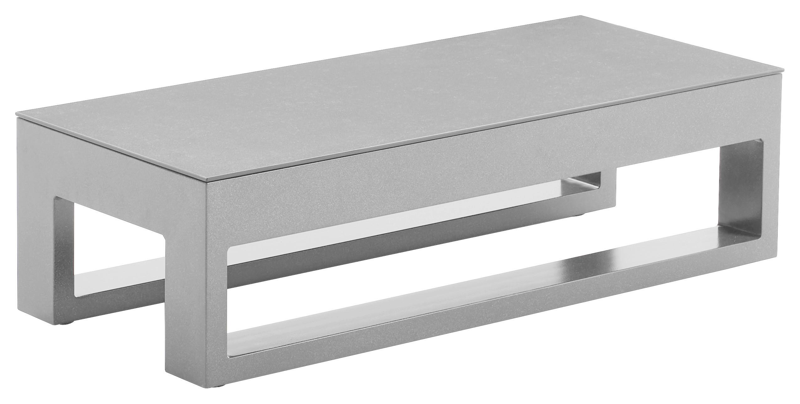 STÓŁ TARASOWY WILLIS MODULS - jasnoszary, Design, metal/szkło (90/38/26cm) - Mömax