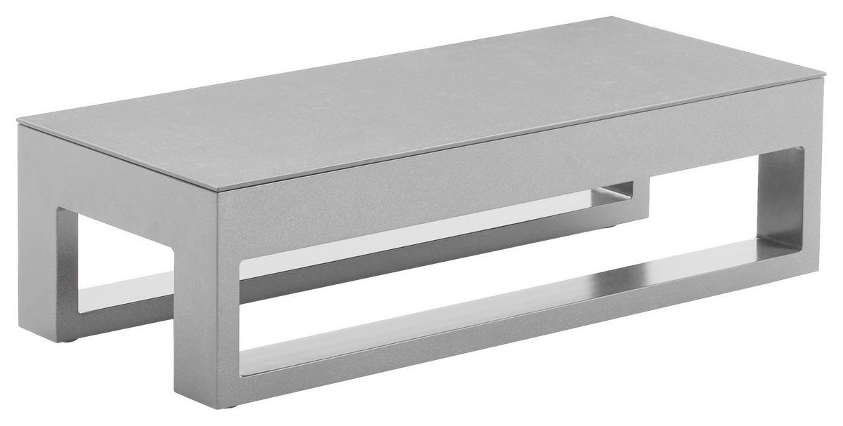 STÓŁ TARASOWY WILLIS MODULS - jasnoszary, Design, metal/szkło (90/38/26cm) - Mömax