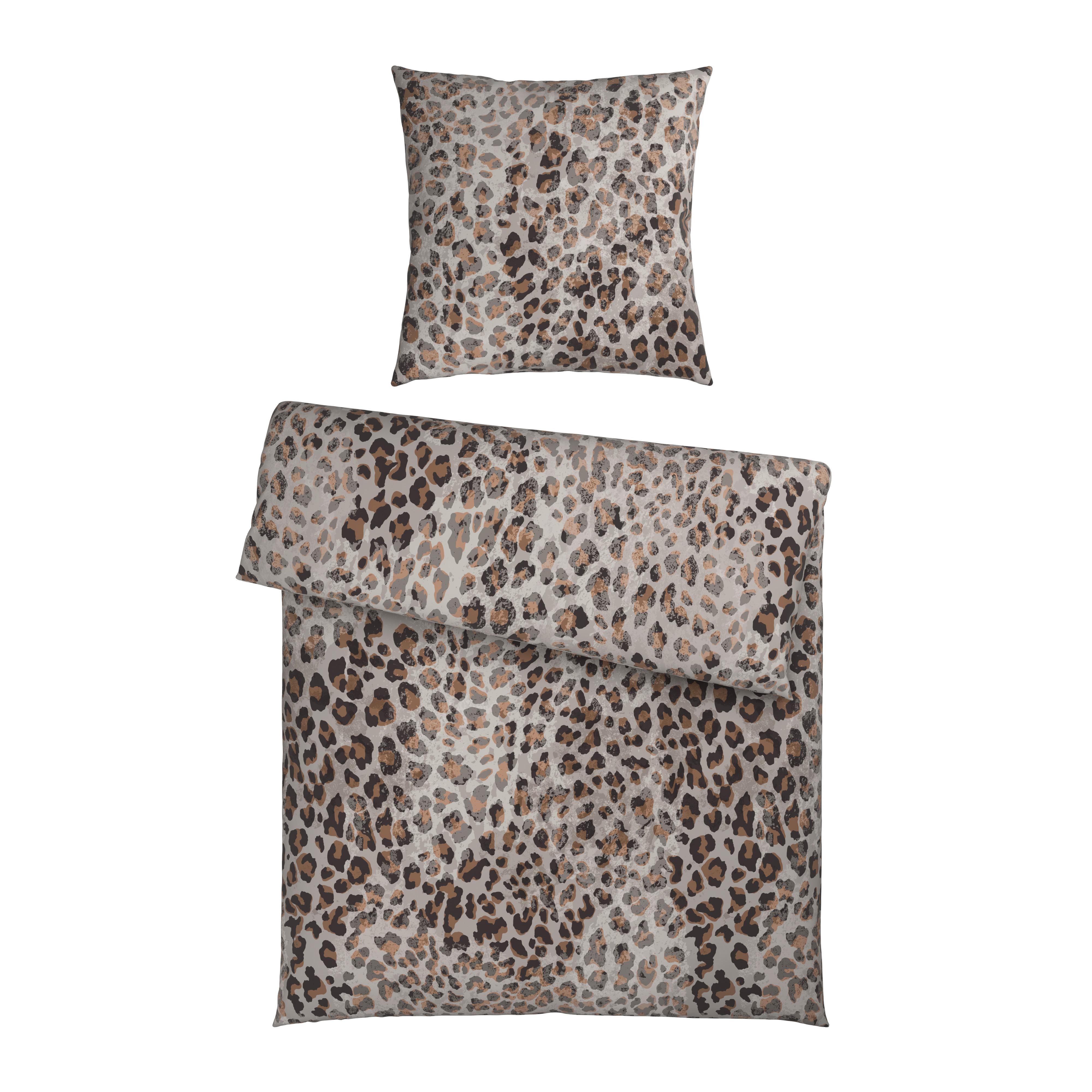 POŚCIEL LEO - brązowy, tkanina (155/220cm) - Dieter Knoll