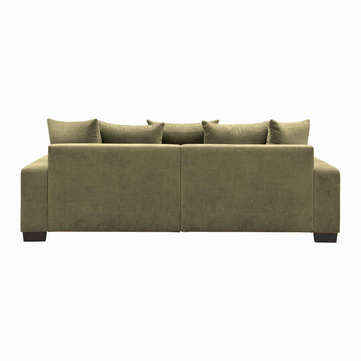 Bigsofa Matteo Olivgrün - Schwarz/Olivgrün, Modern, Holz (246/93/124cm) - Based