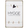 Stenska Dekoracija Hygge - naravna/bela, leseni material/les (26/40cm) Stenska Dekoracija Hygge - naravna/bela, leseni material/les (26/40cm)