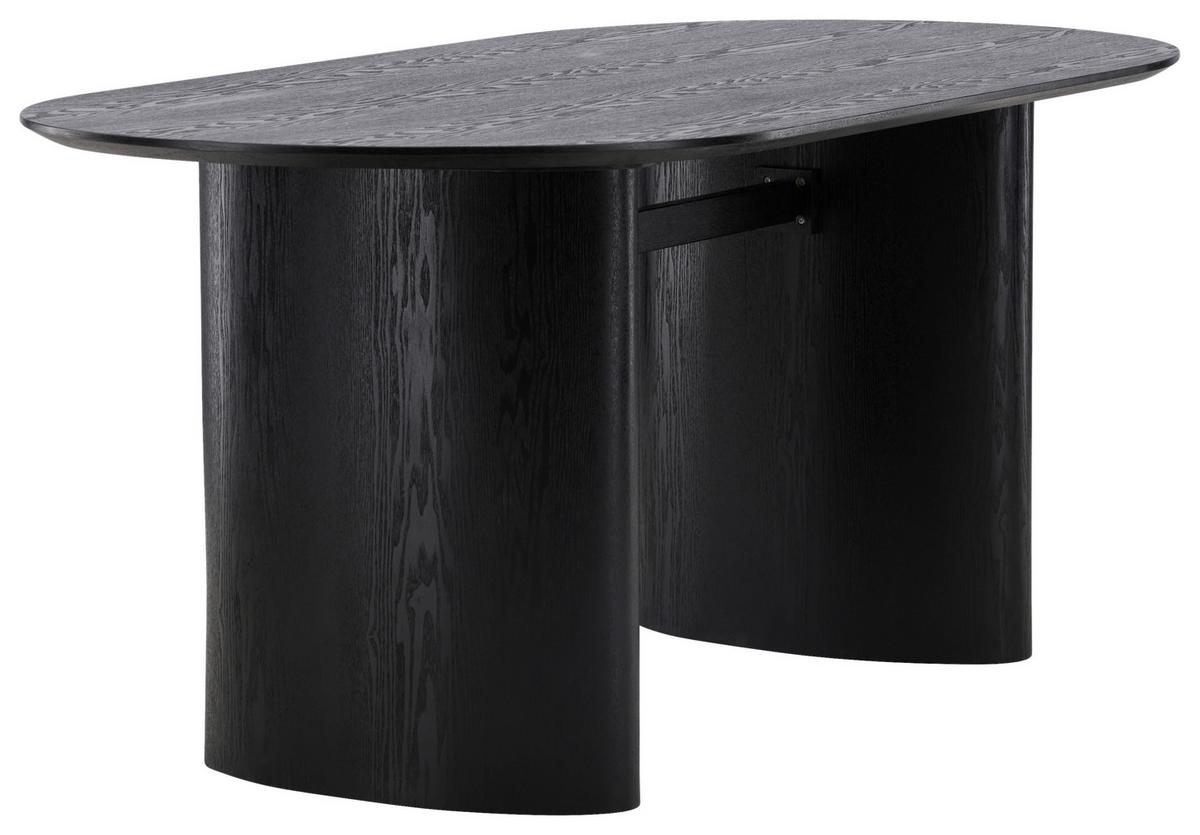 ESSTISCH ISOLDE - Schwarz, Design, Holzwerkstoff (180/90/75cm) - Livetastic