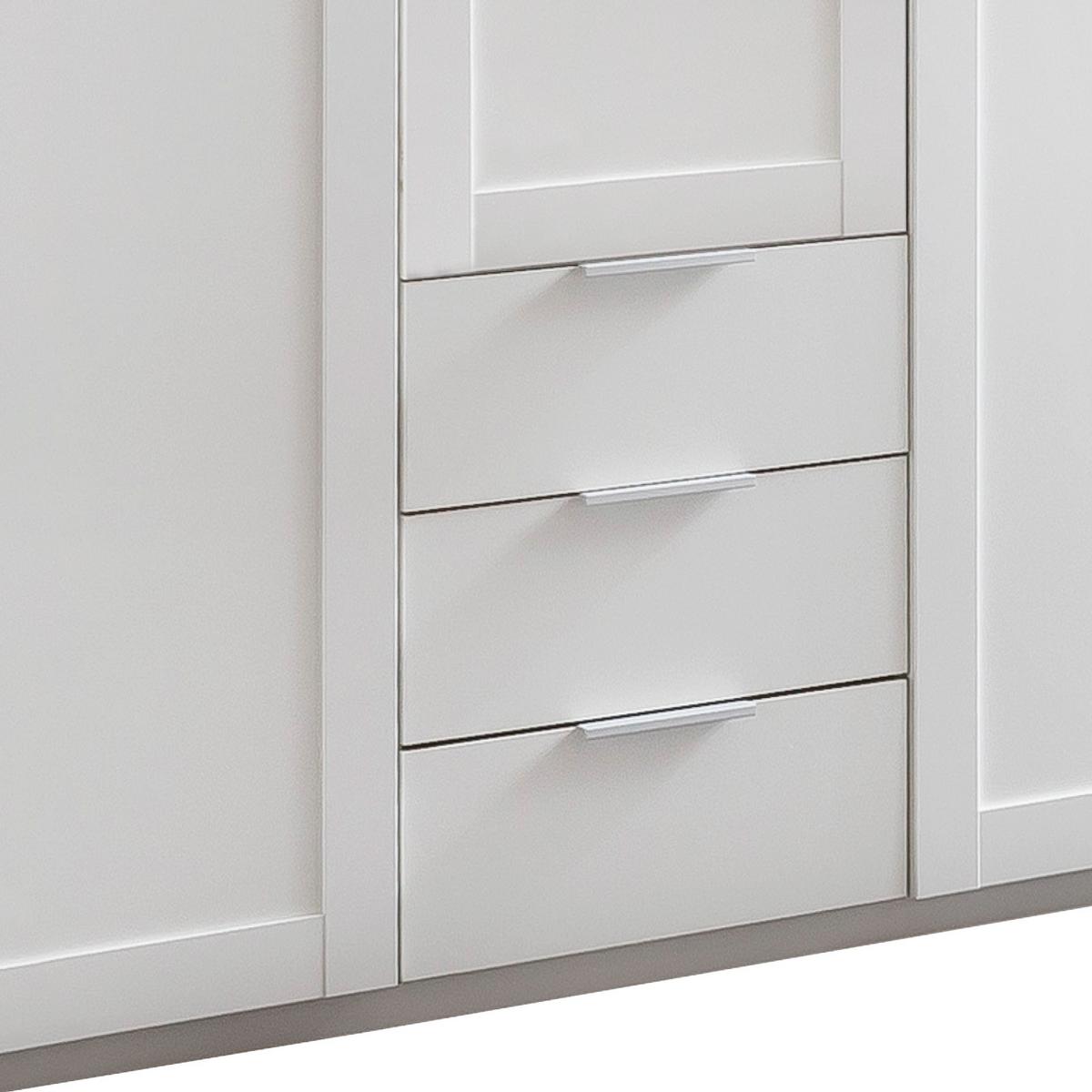 Ormar S Klasičnim Vratima Nadja - srebrne boje, Konvencionalno, drvni materijal (135/210/58cm) - Modern Living