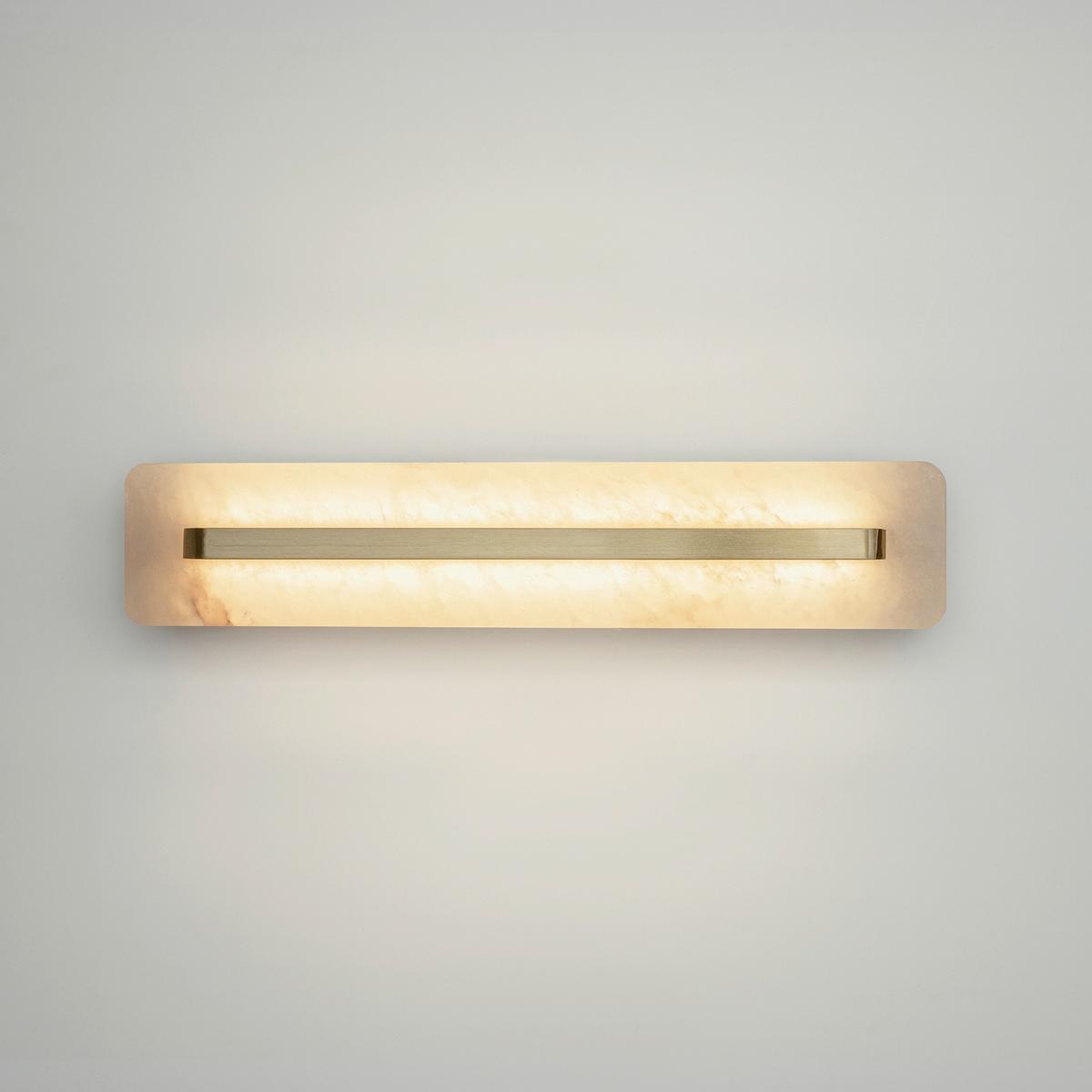 WANDLEUCHTE ALBATRE - Messingfarben, Design, Metall (6,6/8/60cm) - MAYTONI