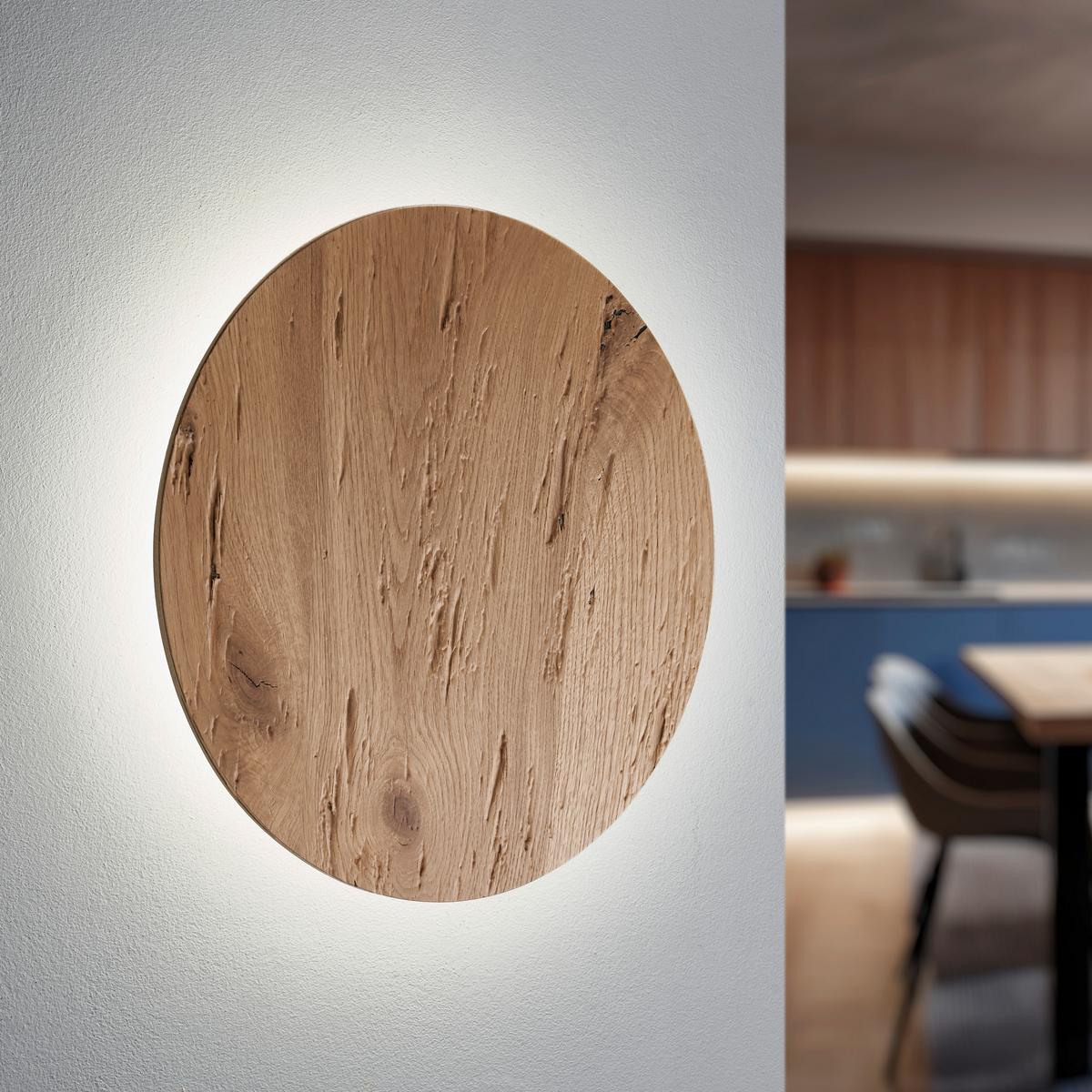 KINKIET LED 661.22 LUNA - dąb dziki, Natur, drewno (40cm) - Ambiente