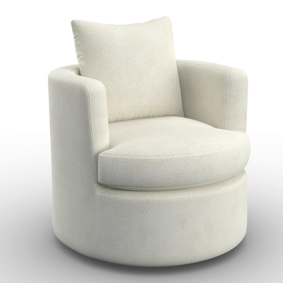 Relaks Fotelja Marieta - bijela/crna, Moderno, drvo/metal (76/84/78cm)