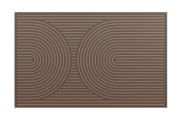 Lábtörlő Oskar 50/80 - barna, Konventionell, textil (50/80cm)