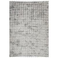 DYWAN Z WYSOKIM RUNEM BUBBLES - szary, Design, tkanina (130/190cm) - Novel