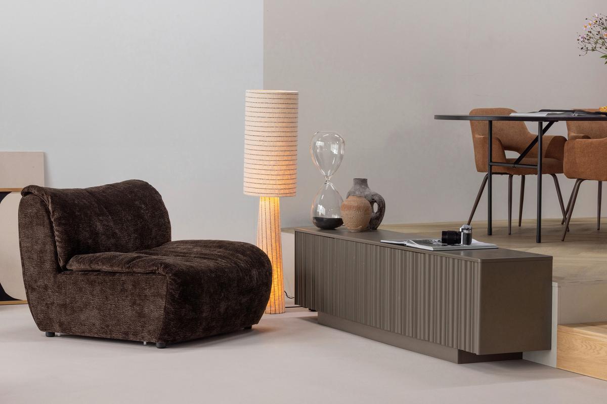 LOWBOARD Nova Braun B: 200cm - Braun, Design, Holz (200/52/40cm) - Livetastic