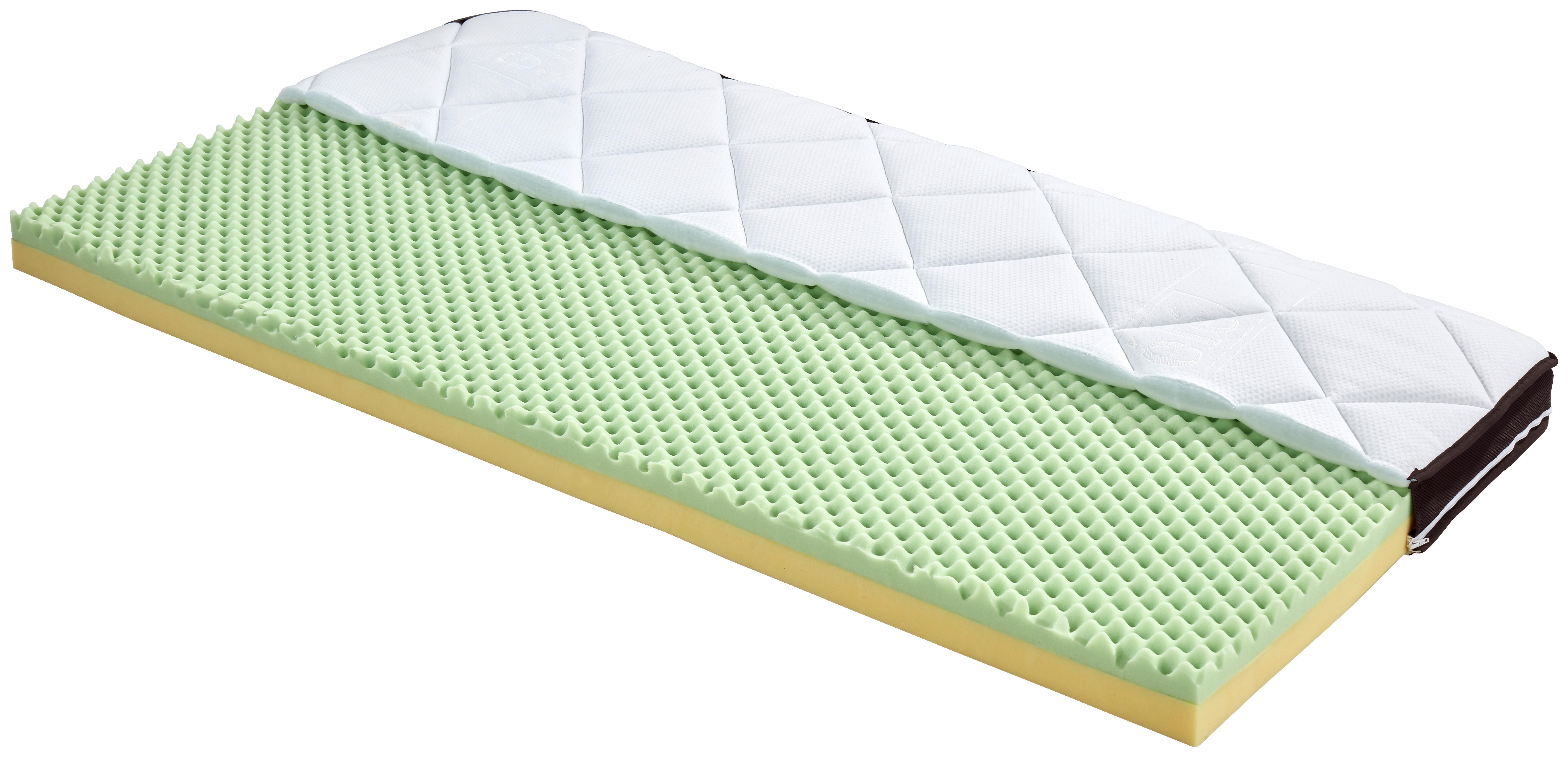 Nadmadrac Luxe H2/h3 - bijela, tekstil (90/200cm) - Ele
