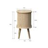SIDOBORD SKANDY - naturfärgad, Modern, trämaterial/trä (40/50/30cm) - Premium Living