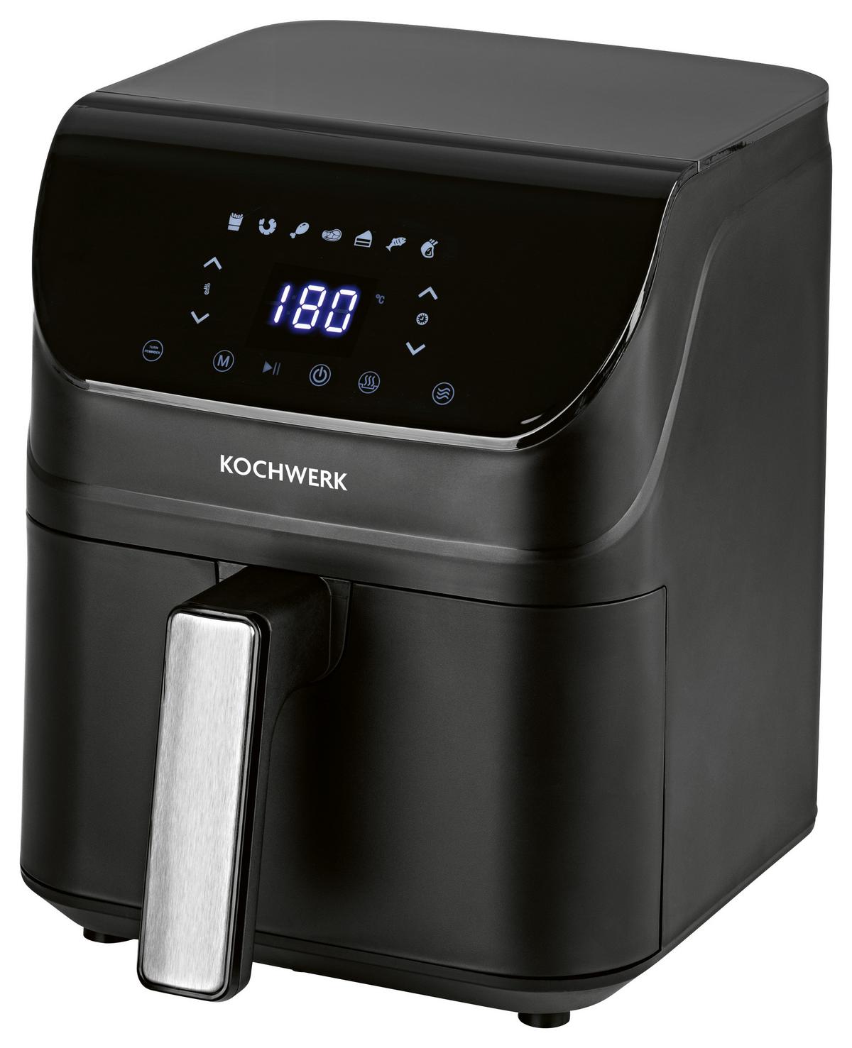 Heißluftfritteuse Rachs Kochwerk max. 1400 Watt - Schwarz, Basics, Kunststoff/Metall (34/25/29,8cm)